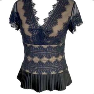 JS Collections black eyelash lace/nude dressy/evening/special occasion 6